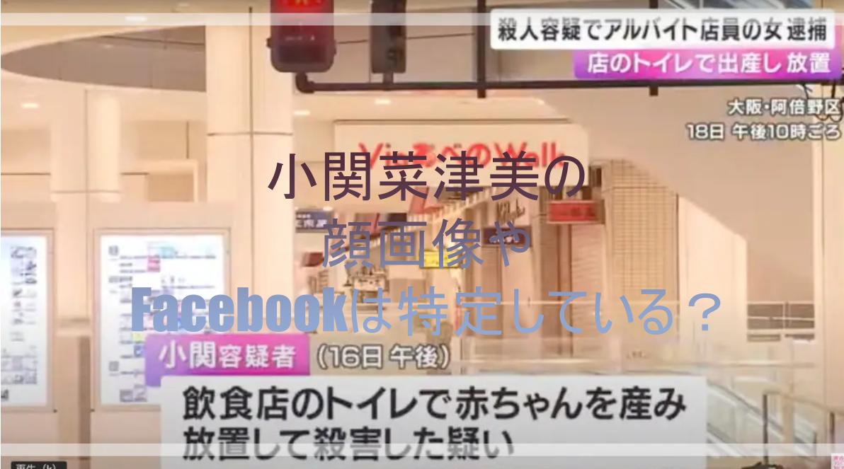 小関菜津美の顔画像やFacebookは特定している？大阪市阿倍野区事件 yukidarumaのブログ